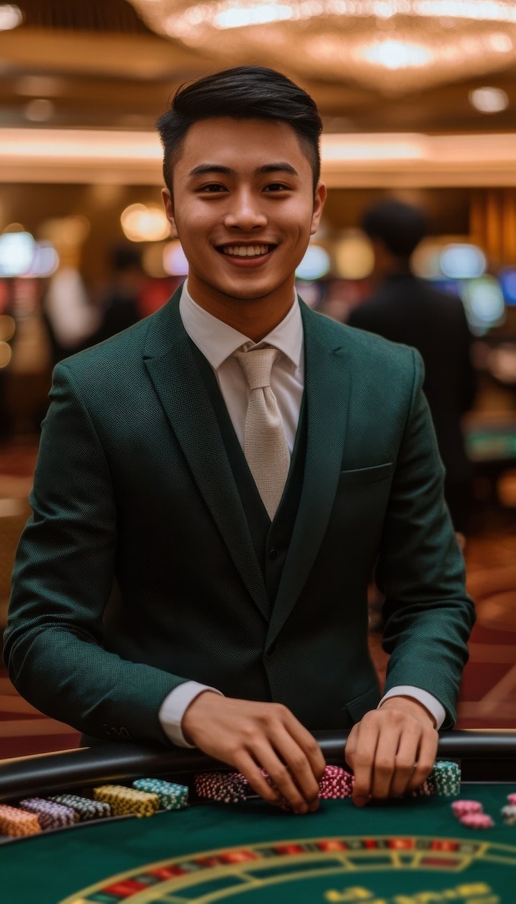 mas4d slot mobile app showing live blackjack table on smartphone screen